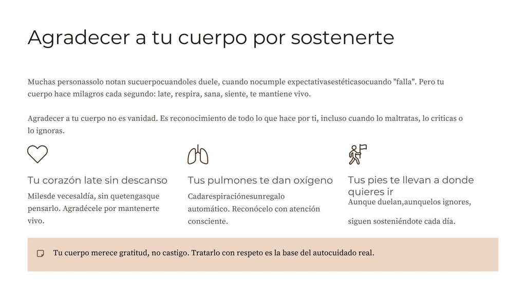 Autocuidado y Respeto Propio