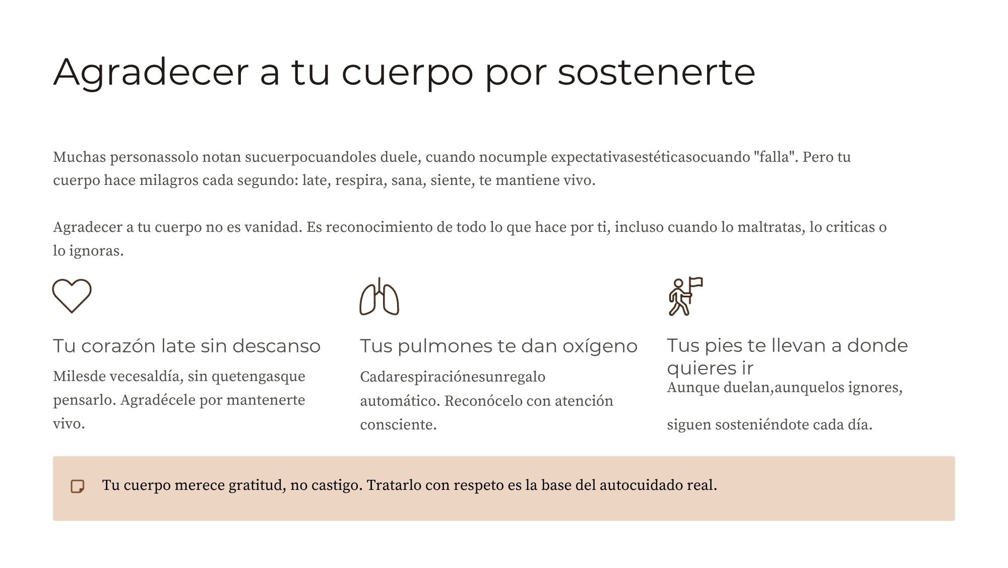 Autocuidado y Respeto Propio