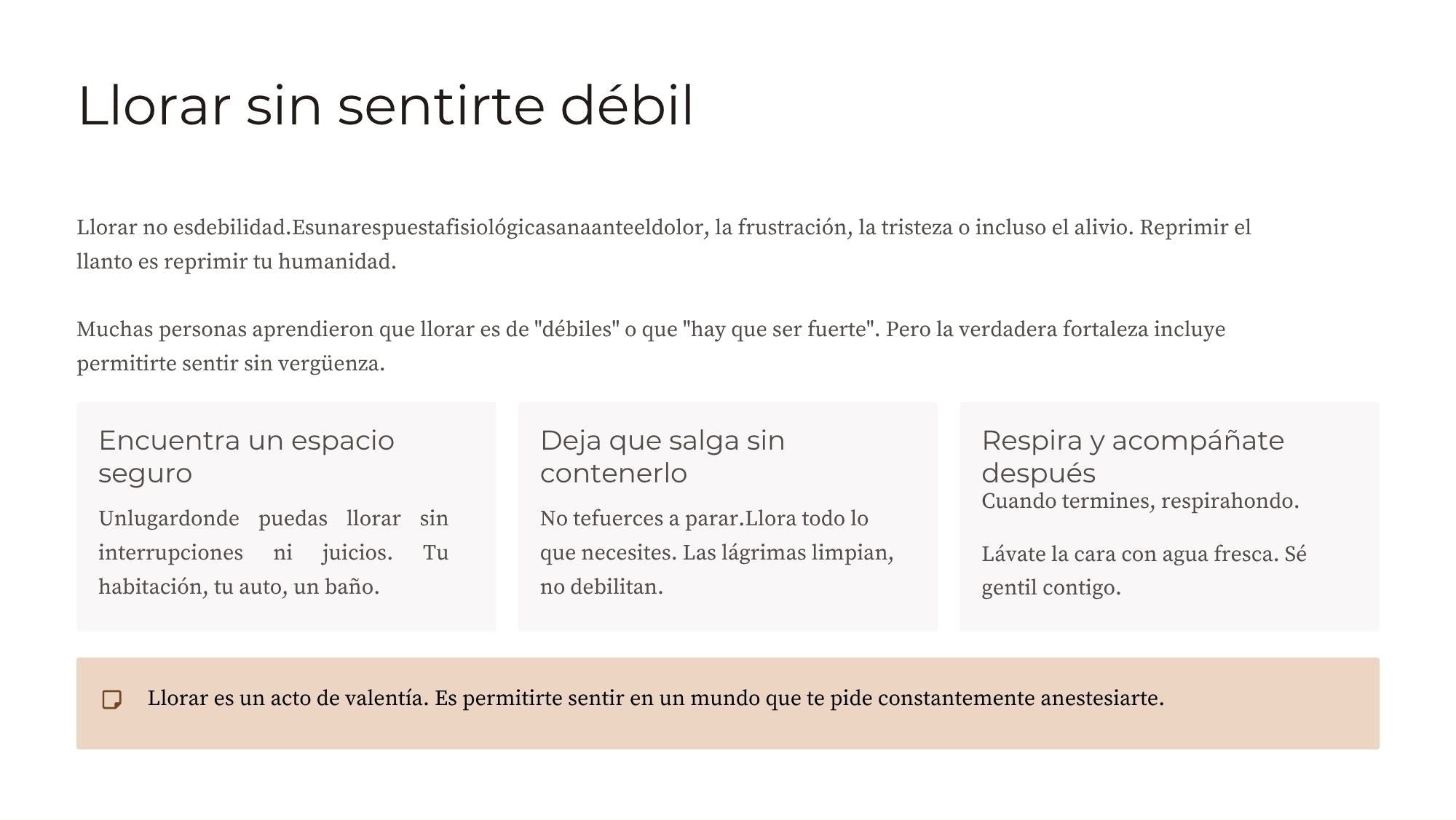 Autocuidado y Respeto Propio