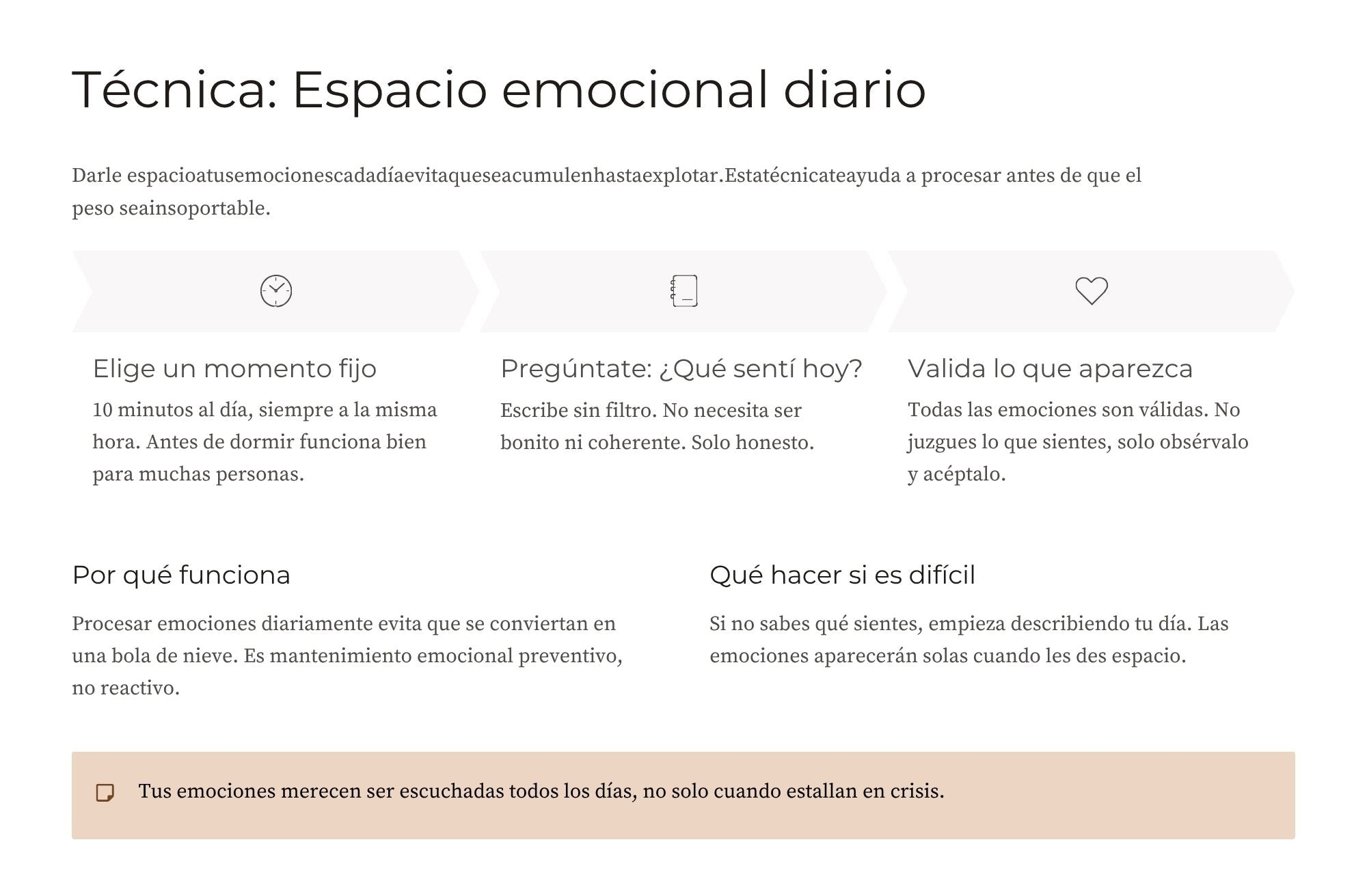 Autocuidado y Respeto Propio