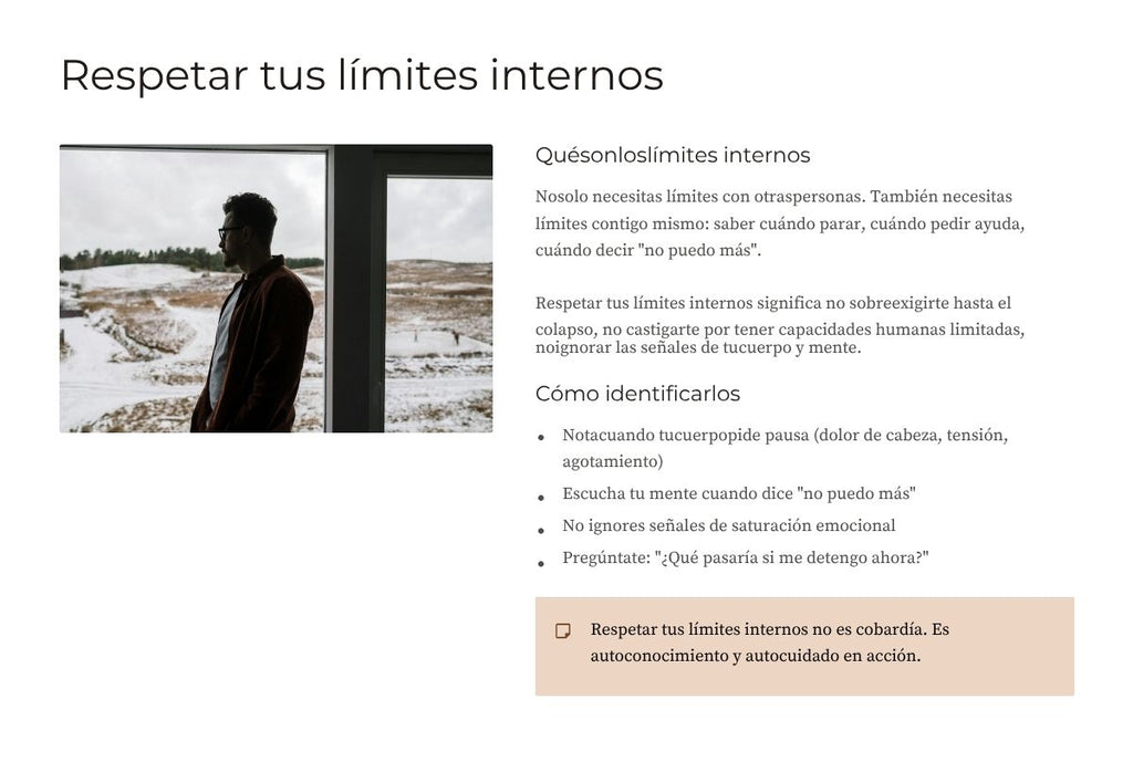 Autocuidado y Respeto Propio