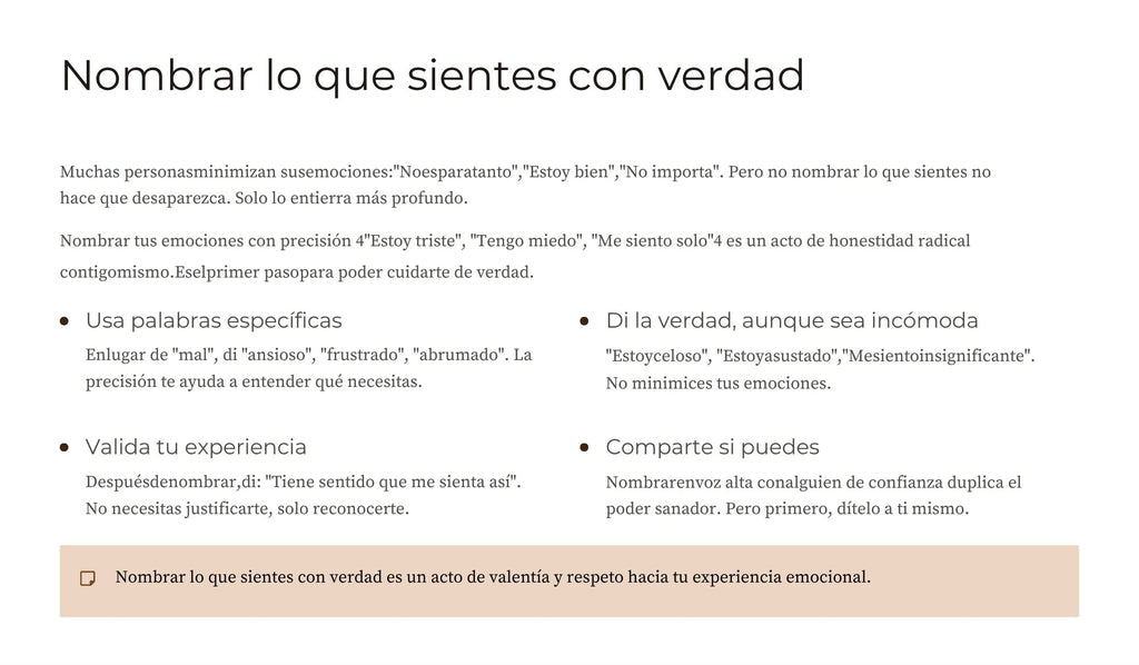 Autocuidado y Respeto Propio
