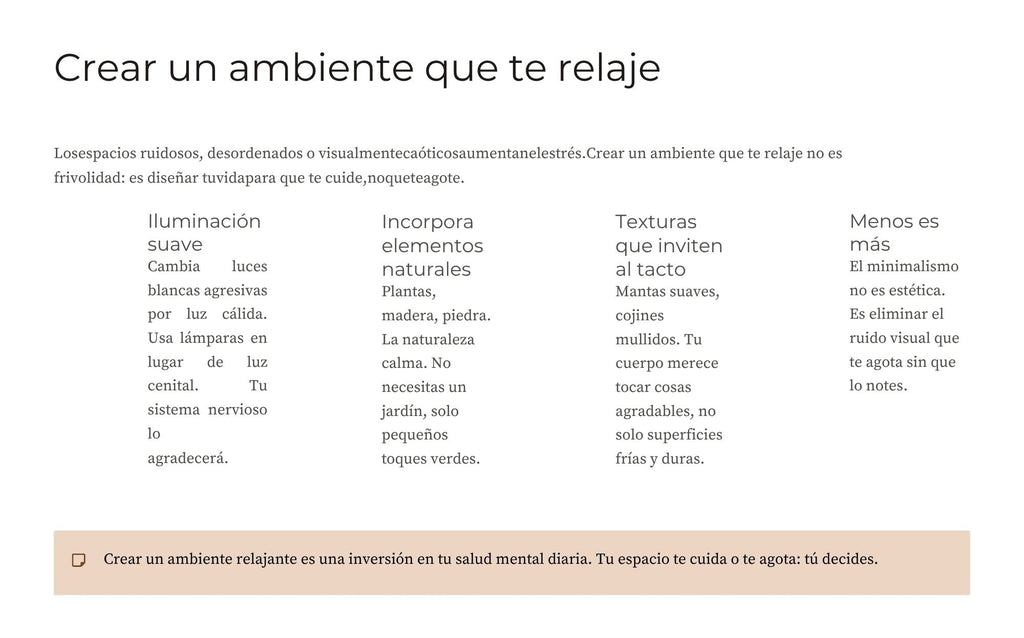 Autocuidado y Respeto Propio