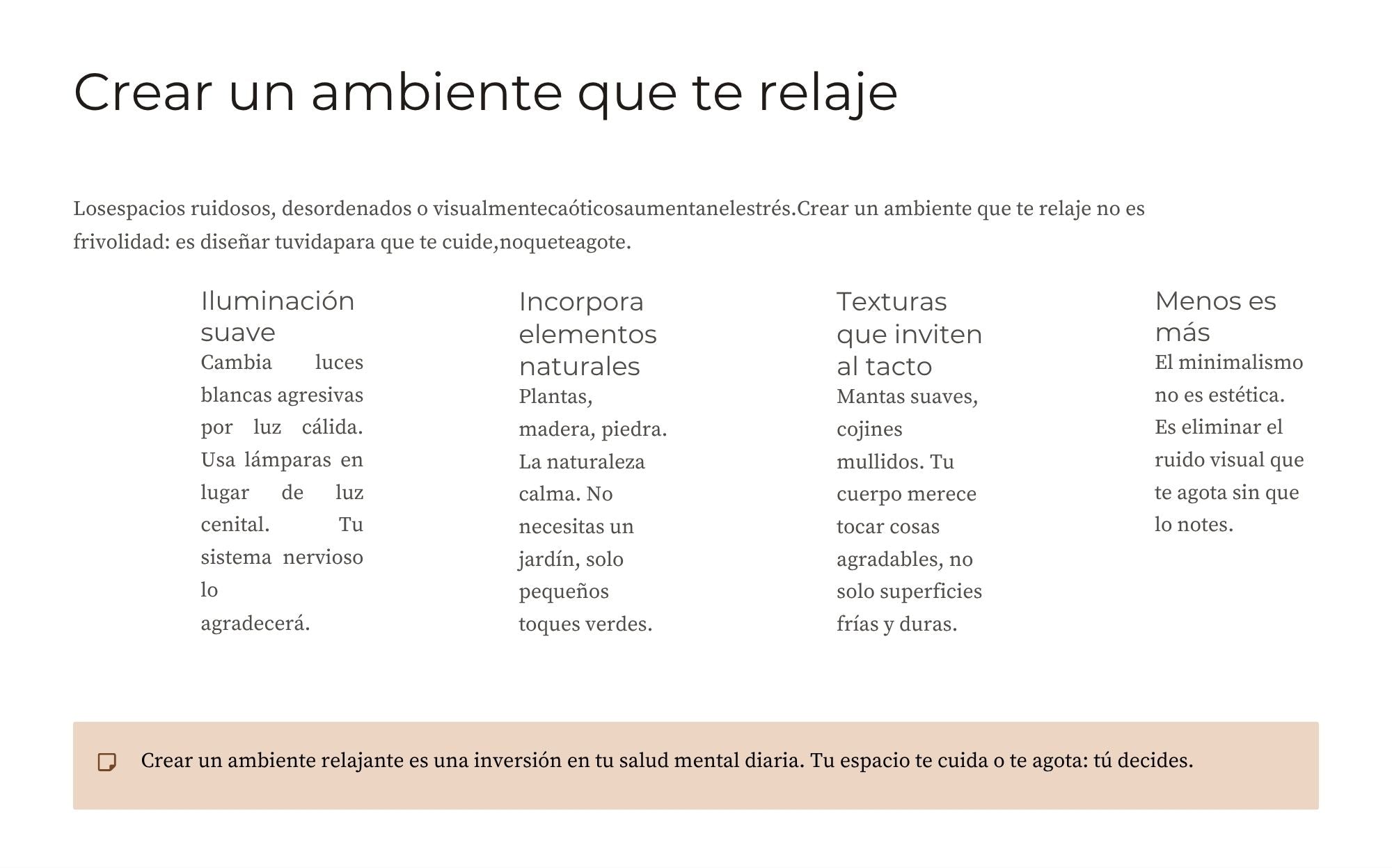 Autocuidado y Respeto Propio