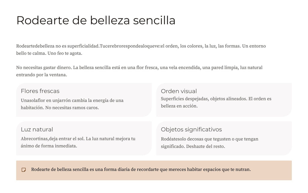 Autocuidado y Respeto Propio