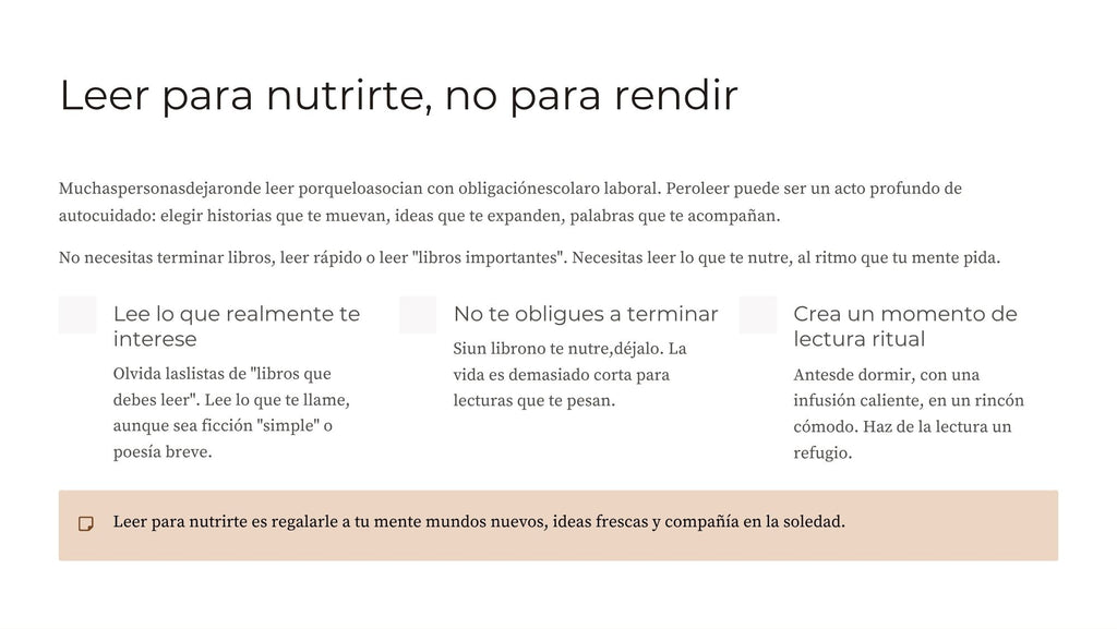 Autocuidado y Respeto Propio