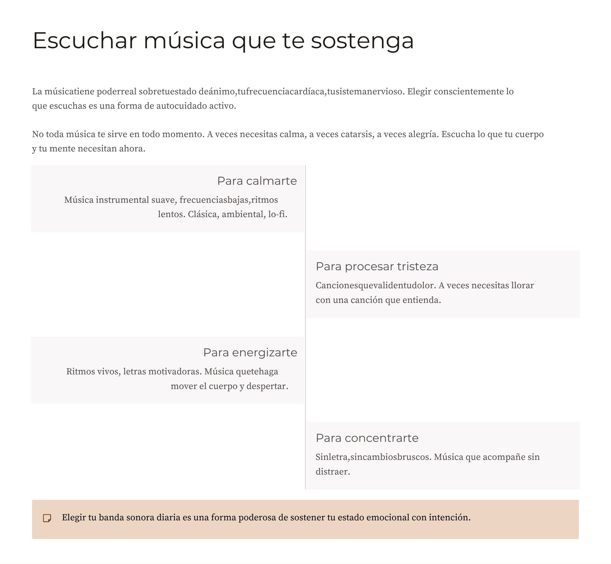 Autocuidado y Respeto Propio