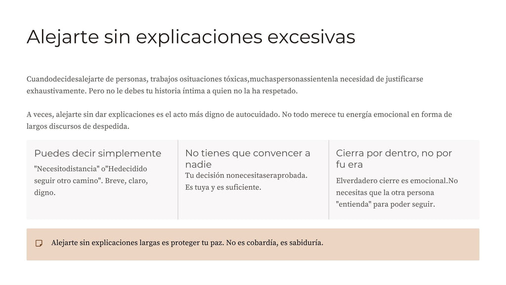 Autocuidado y Respeto Propio