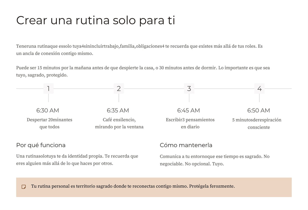 Autocuidado y Respeto Propio