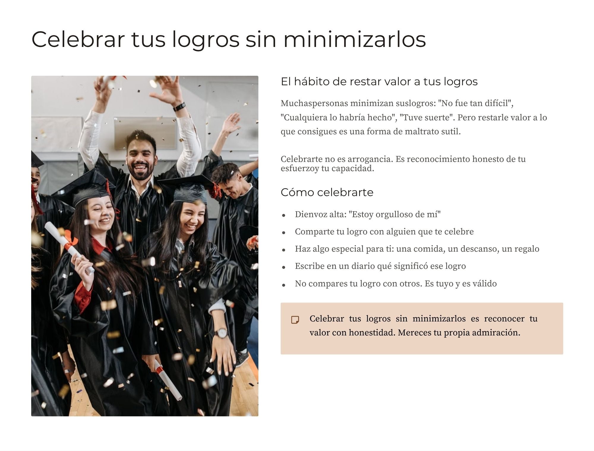 Autocuidado y Respeto Propio