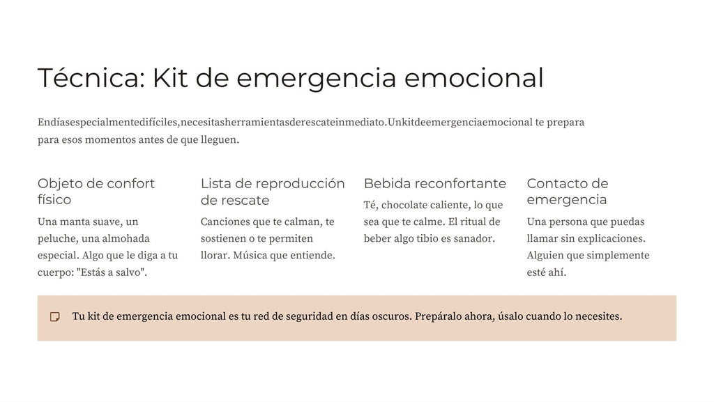 Autocuidado y Respeto Propio