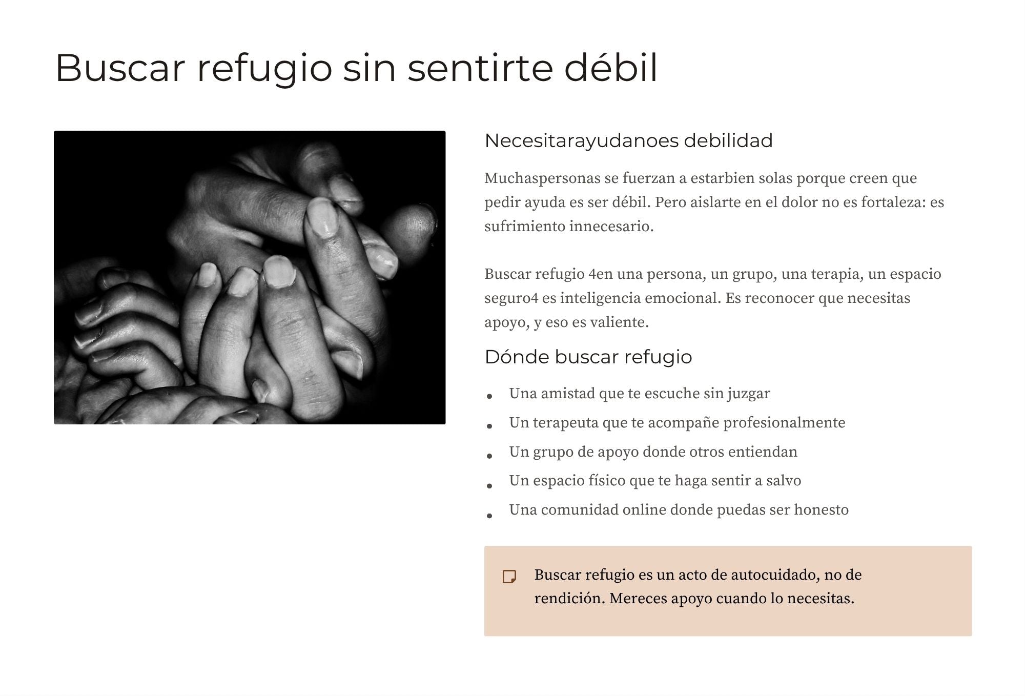 Autocuidado y Respeto Propio