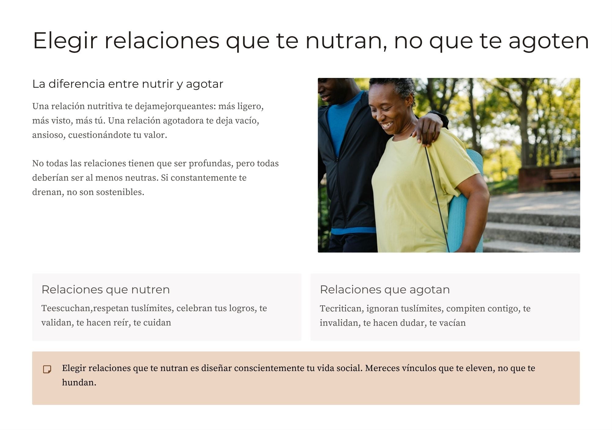 Autocuidado y Respeto Propio