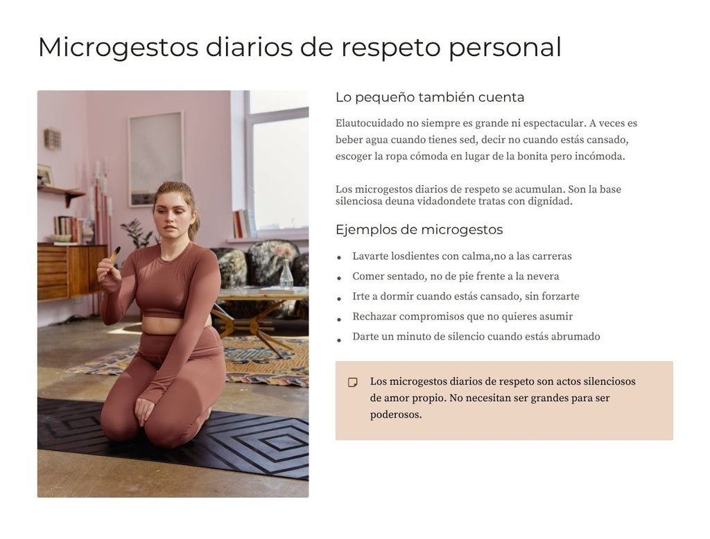 Autocuidado y Respeto Propio